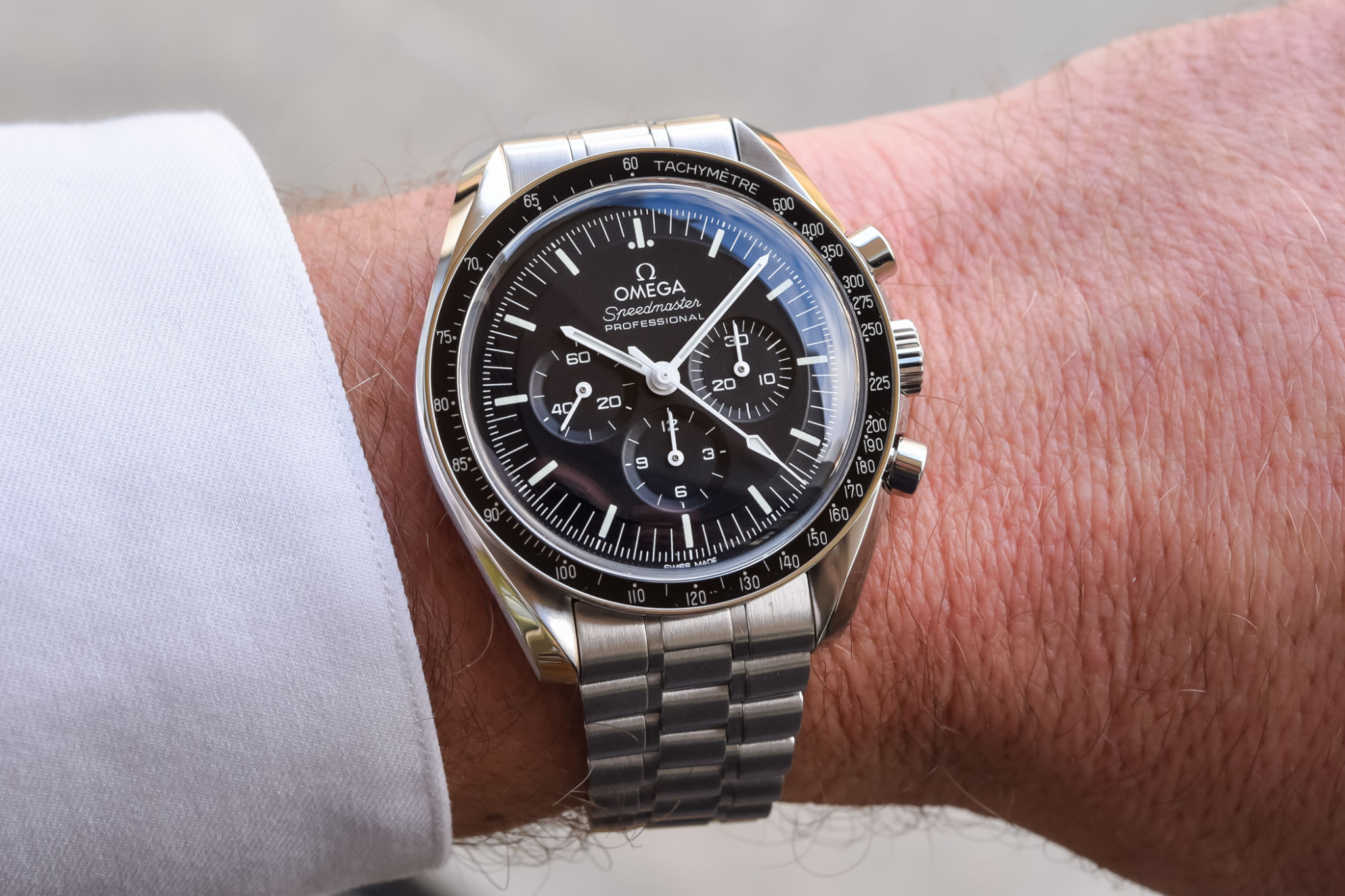 Omega Speedmaster Professional au poignet