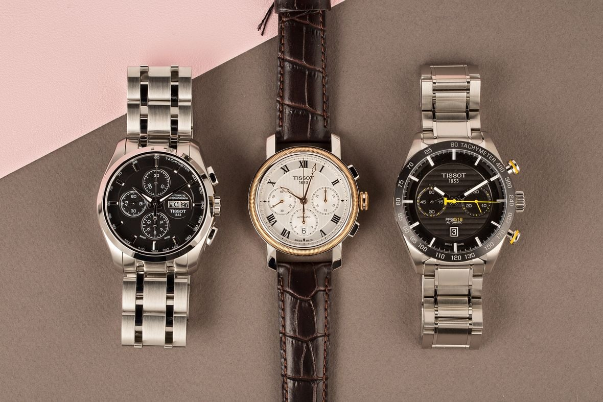 Trois chronographes Tissot
