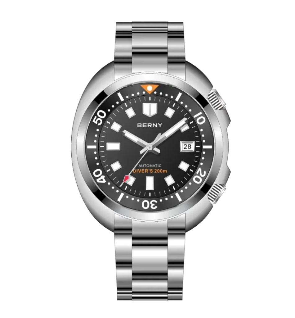 Berny-Customize-Homme Automatique Compressor Montre de plongée-AM1970M