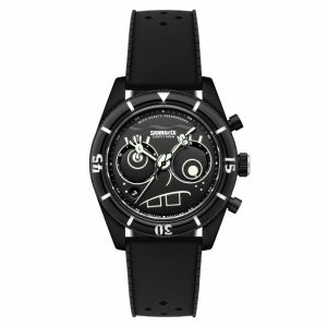 Montre Spinnaker x Bob L'Éponge Fleuss Chronographe Eyedial Eye Spy Noir