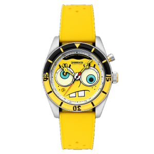 Montre Spinnaker x Bob L'Éponge Fleuss Chronographe Eyedial Eye Spy Jaune