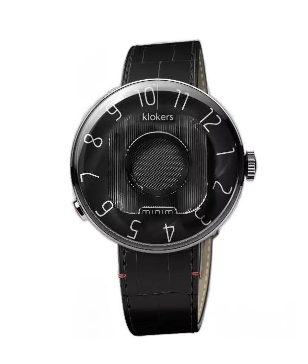 Montre Klokers KLOK 08 noir Ø39 Minim + bracelet offert nato sable