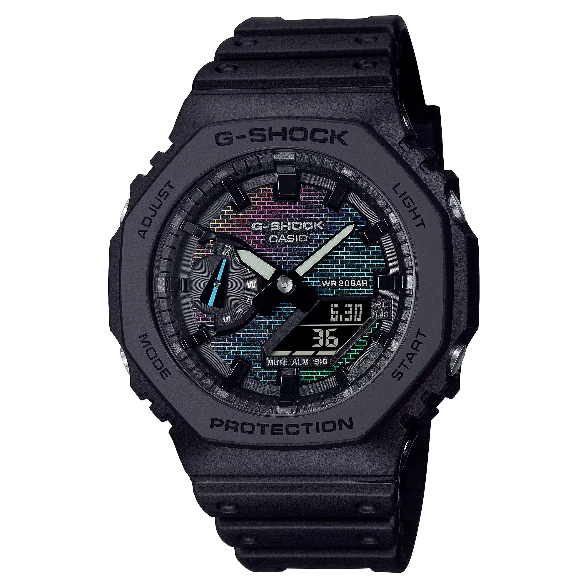 Montre Casio G-Shock Capsule Rainbow Brick Wall GA-2100RW-1AER