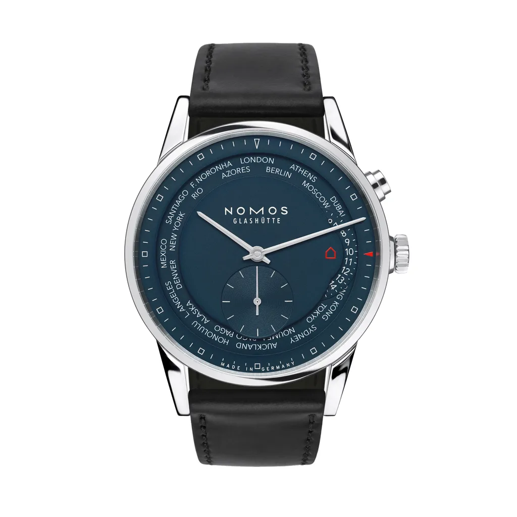 NOMOS Zürich mondial bleu nuit vue de face