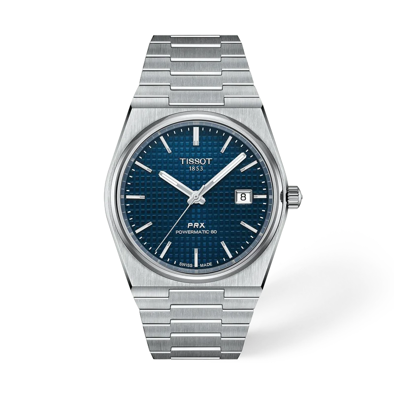 Tissot PRX Powermatic 80 40 mm avec cadran bleu et bracelet acier