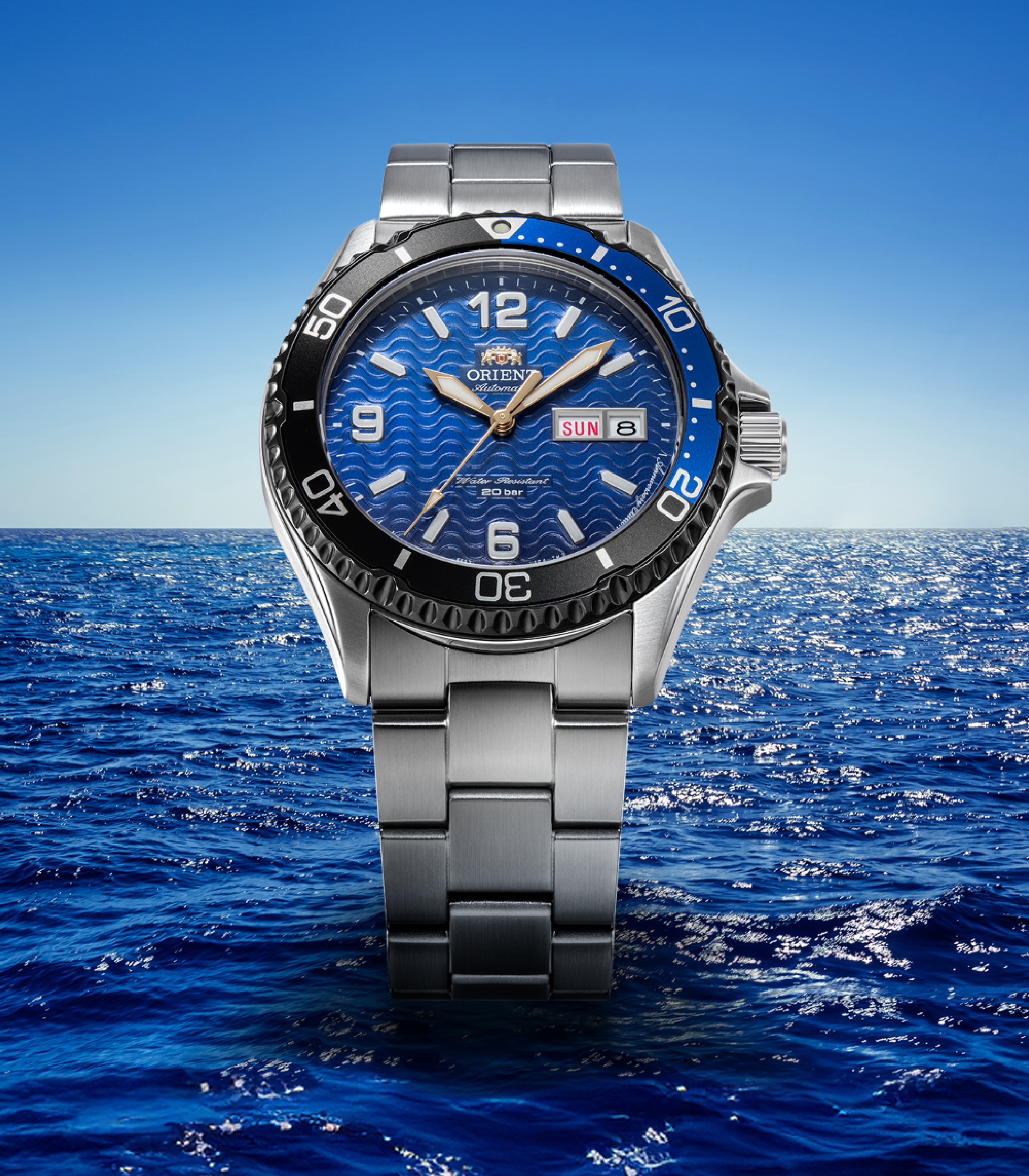 Montre automatique sportive Orient de type plongeuse
