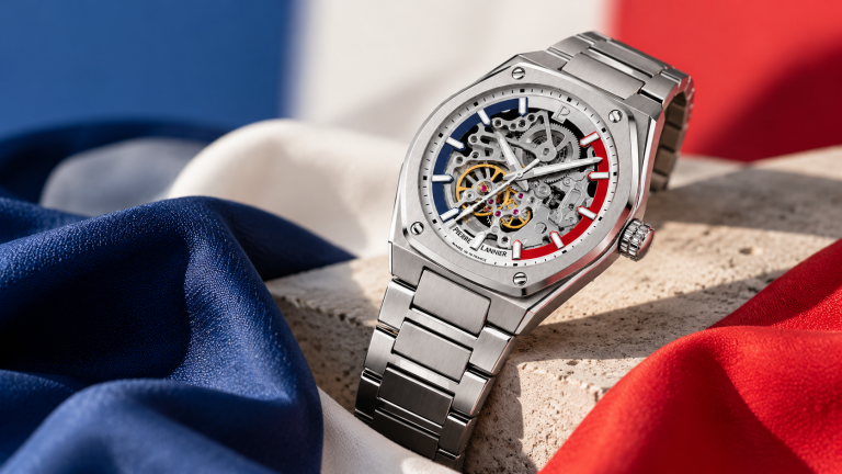 Pour le 10/10, Pierre Lannier dévoile une montre automatique tricolore à 289 €