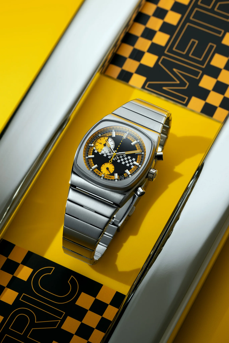 Brew Metric Chrono Taxi : New York s’invite au poignet avec un chronographe à 495 dollars